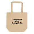 Eco Tote Bag - organic cotton Say goodbye to plastic, and bag your goodies in this organic cotton tote bag. There’s more than enough room for groceries, books, and anything in between.    • 100% certified organic cotton 3/1 twill  • Fabric weight: 8 oz/yd² (272 g/m²)  • Dimensions: 16″ × 14 ½″ × 5″ (40.6 cm × 35.6 cm × 12.7 cm)  • Weight limit: 30 lbs (13.6 kg)  • 1″ (2.5 cm) wide dual straps, 24.5″ (62.2 cm) length  • Open main compartment  • Blank product sourced from India