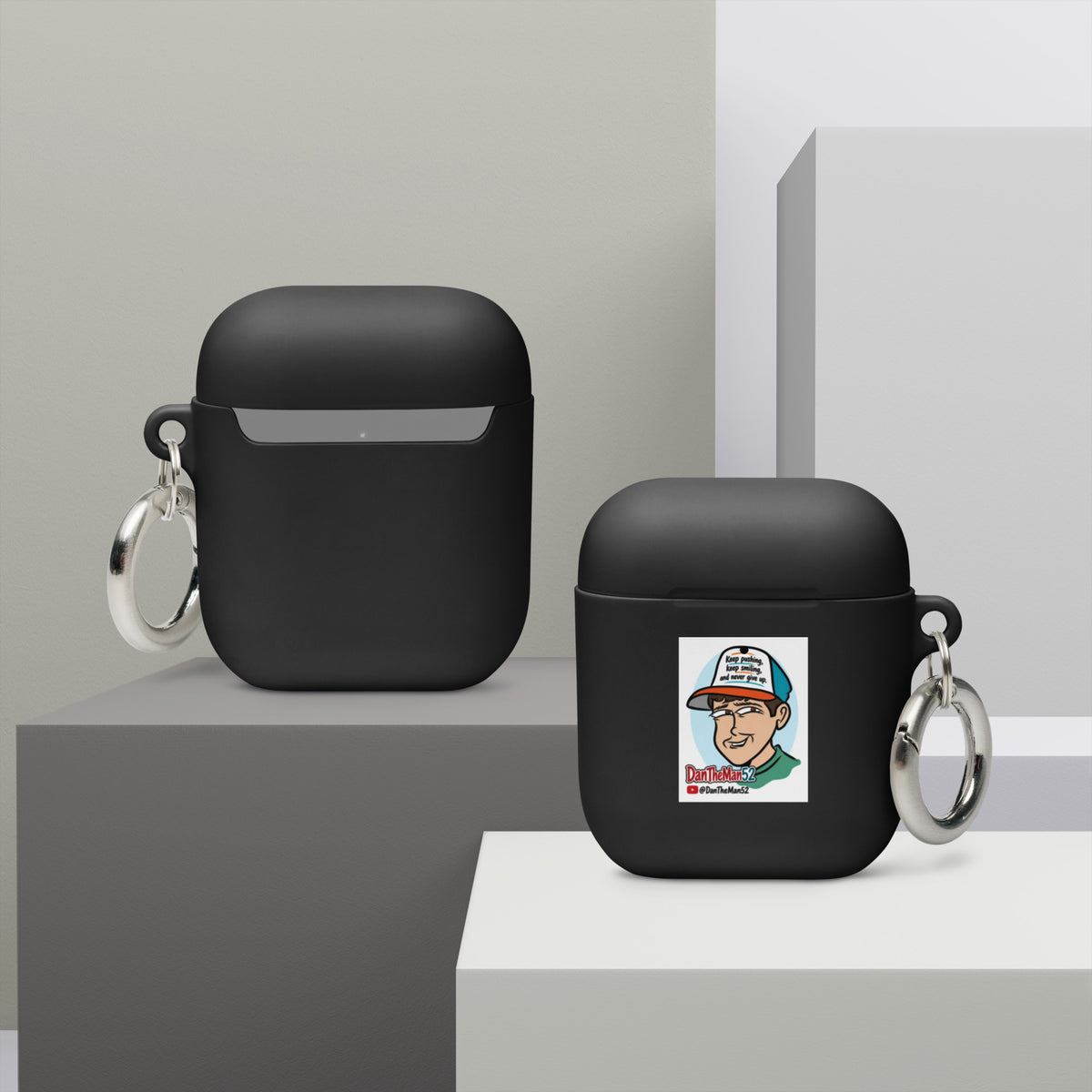 Rubber Case for AirPods

Get a two-in-one deal with these Rubber Case for AirPods®: an impact-absorbing protector for your earbuds and a stylish accessory you can attach to your clothes and bags with a metal carabiner. This case is made from a durable TPU material and works with both wireless and regular AirPod® chargers.&nbsp;

• Thermoplastic polyurethane (TPU) material
• Impact-absorbing
• Protects AirPods® from bumps, drops, and scratches
• Comes with a metal carabiner for easy carrying
• Compatible wit