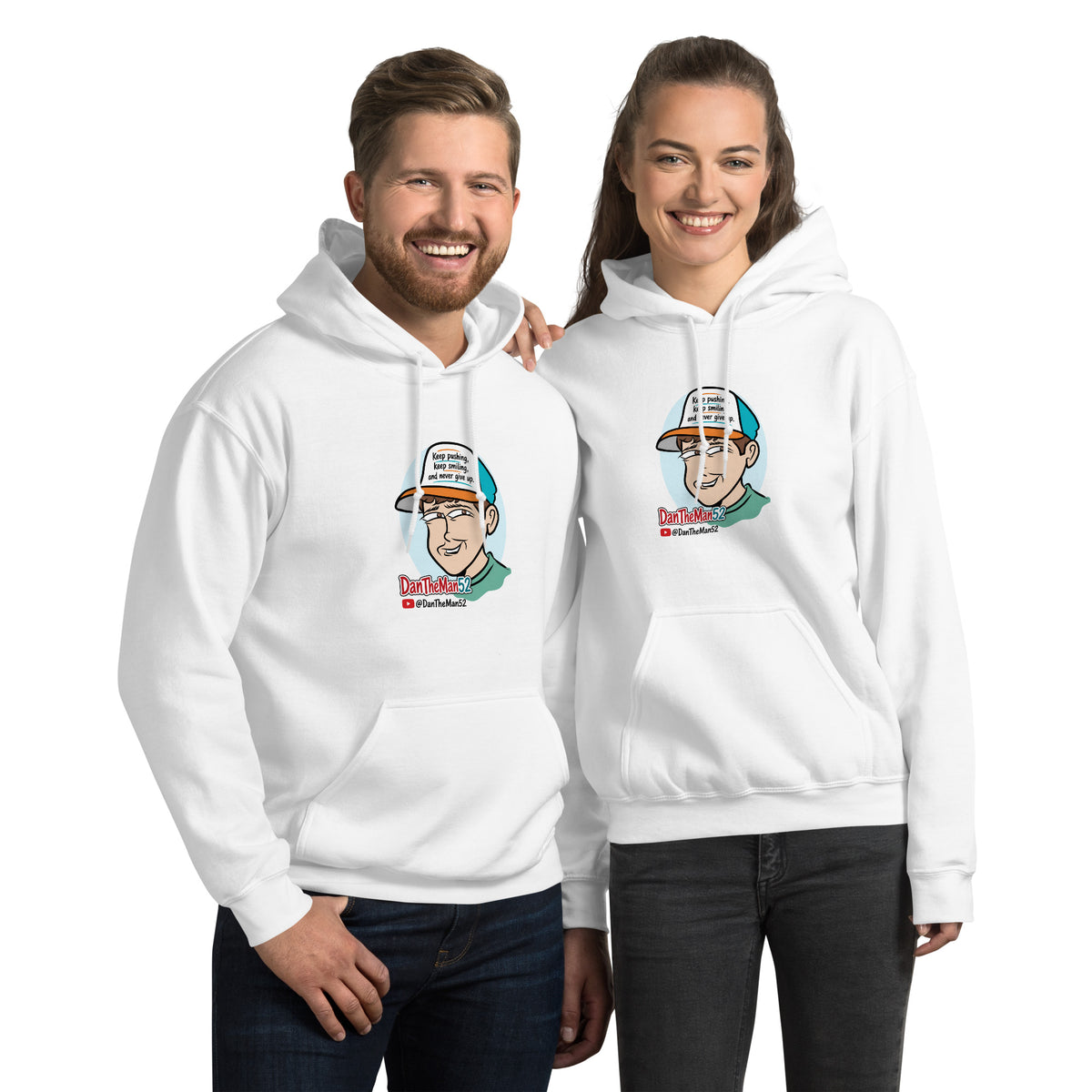 Unisex Hoodie

Everyone needs a cozy go-to hoodie to curl up in, so go for one that's soft, smooth, and stylish. It's the perfect choice for cooler evenings!

• 50% pre-shrunk cotton, 50% polyester
Heather Sport Dark Navy is 40% cotton, 60% polyester
• Fabric weight: 8.0 oz/yd² (271.25 g/m²)
• Air-jet spun yarn with a soft feel and reduced pilling
• Double-lined hood with matching drawcord
• Quarter-turned body to avoid crease down the middle
• 1 × 1 athletic rib-knit cuffs and waistband with spandex
• Fron