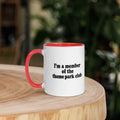 Mug with Color Inside - Tea Mug Add a splash of color to your morning coffee or tea ritual! These ceramic mugs not only have a beautiful design on them, but also a colorful rim, handle, and inside, so the mug is bound to spice up your mug rack.    • Ceramic  • 11 oz mug dimensions: 3.79″ (9.6 cm) in height, 3.25″ (8.3 cm) in diameter  • 15 oz mug dimensions: 4.69″ (11.9 cm) in height, 3.35″ (8.5 cm) in diameter  • Colored rim, inside, and handle